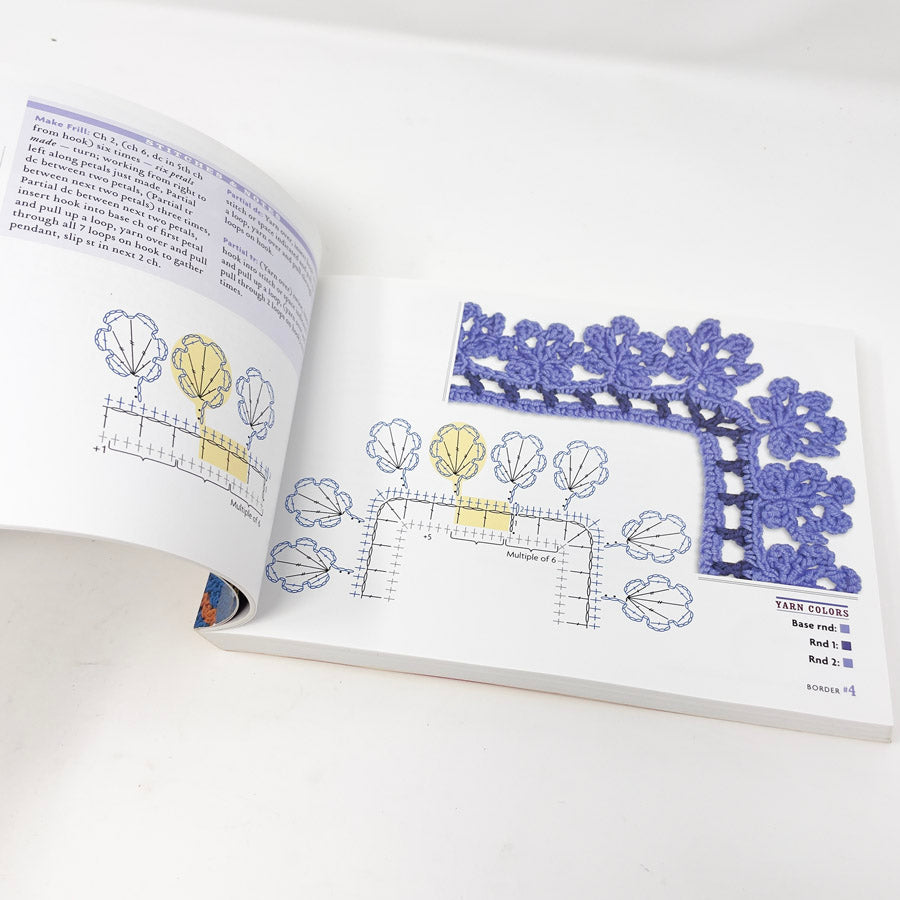 Around the Corner Crochet Borders Book by Edie Eckman