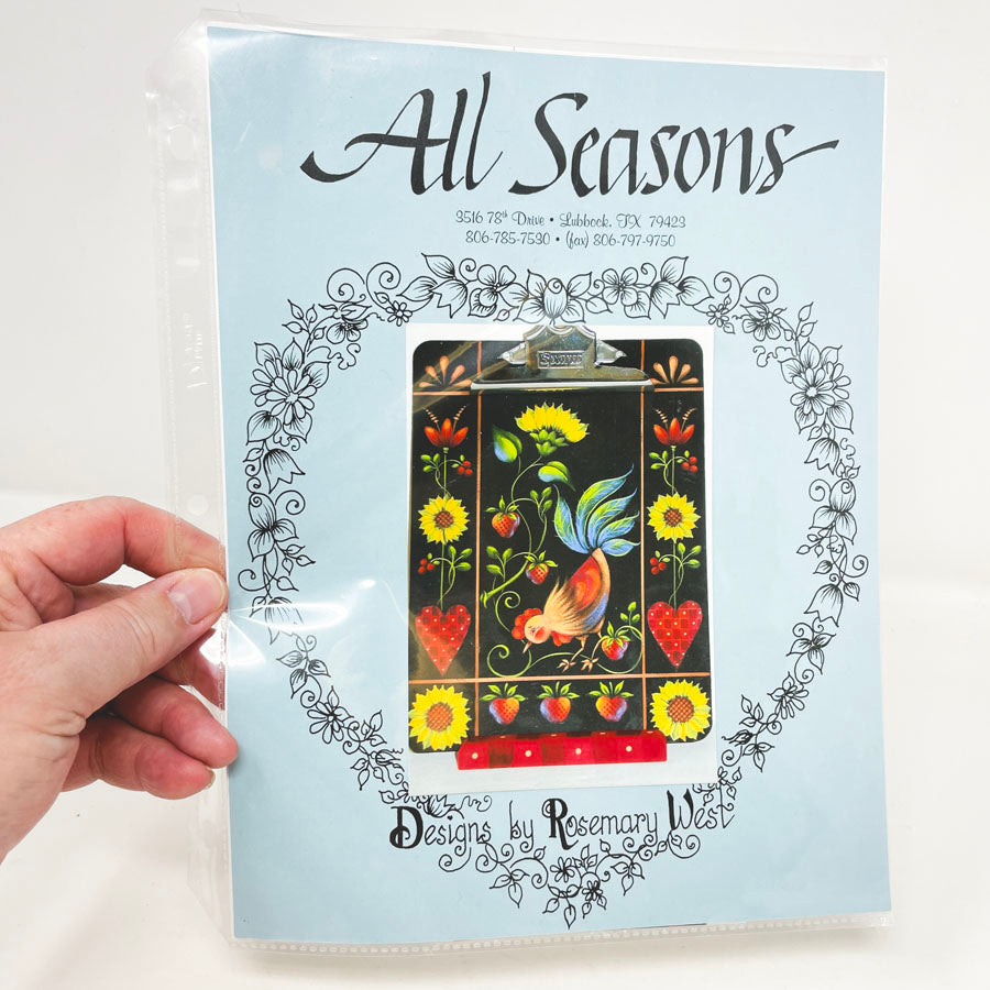 Folk Art Clipboard Painting Packet by Rosemary West