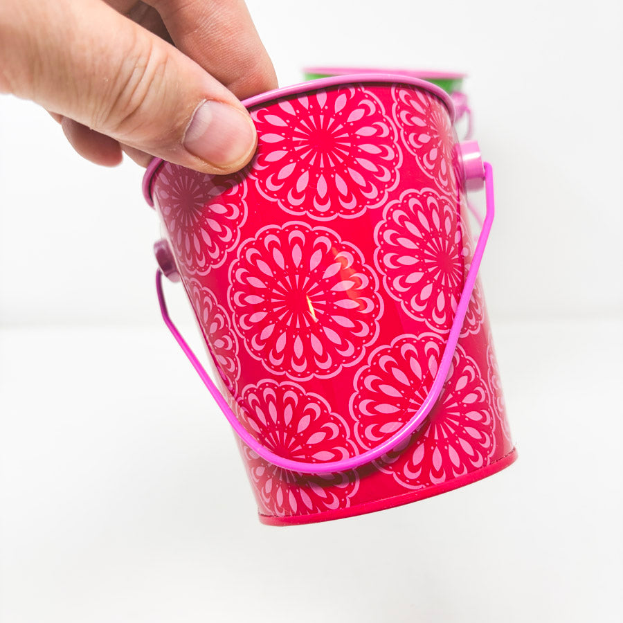 Decorated Tin Pail (1)