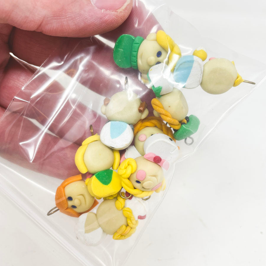Little Clay Head Beads/Pendants