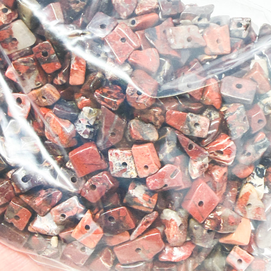 Red Jasper Stone Bead Mix – Chips & Nuggets
