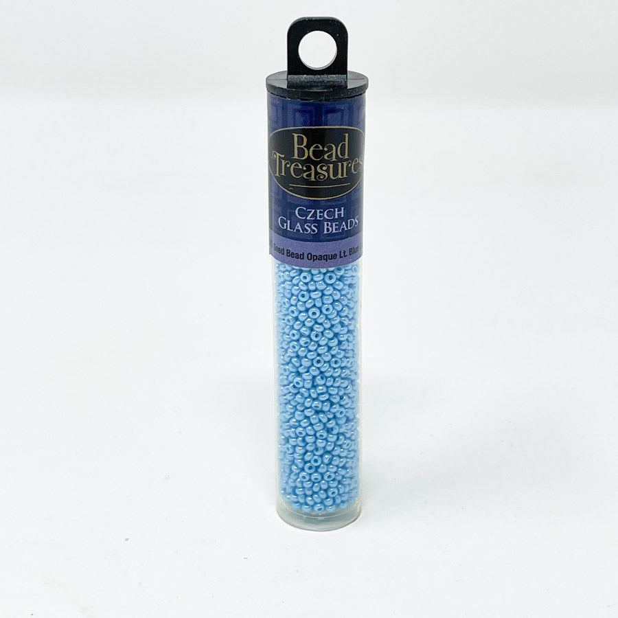 Bead Treasures Czech Glass Beads Lt Blue
