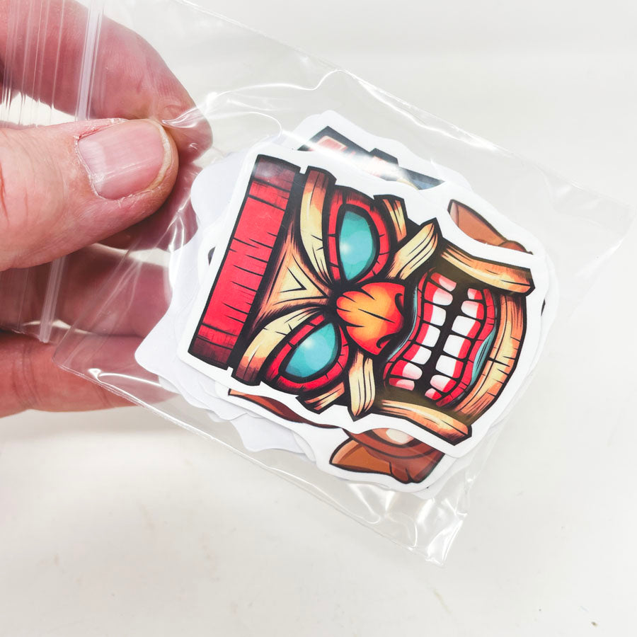 Small Bundle of Tribal Mask Stickers