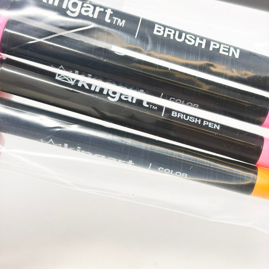 Kingart Brush Pen Bundle - 6 ct