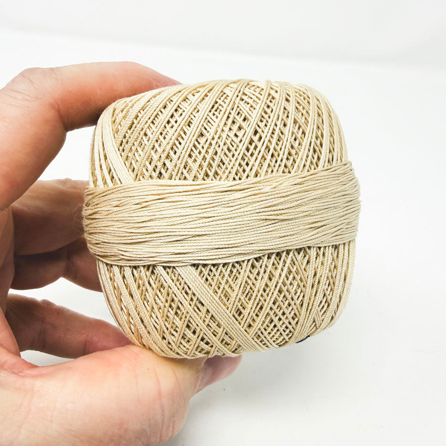 J&P Coats 10 Ecru Mercerized Crochet Yarn