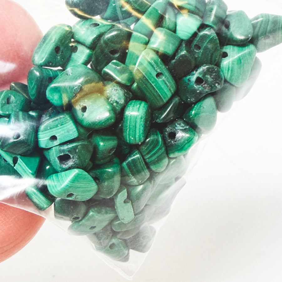 Malachite Nugget Beads