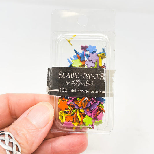 The Paper Studio Spare Parts Mini Flower Brads