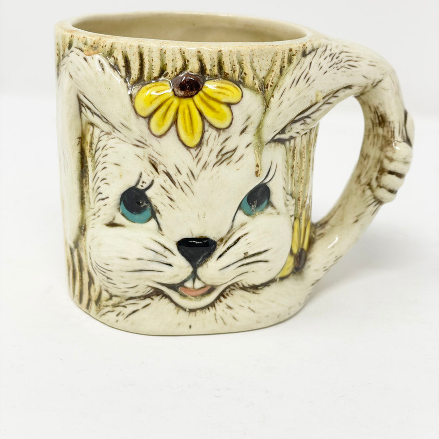 Vintage Handmade Rabbit Mug