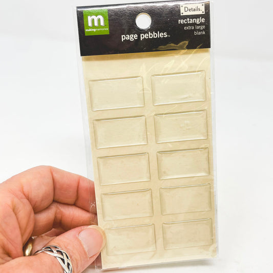 Making Memories Rectangle Page Pebbles