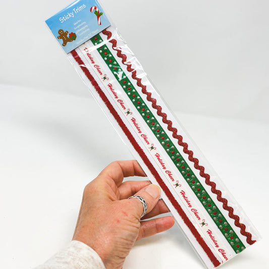 Sticky Trims - Adhesive Holiday Ribbon