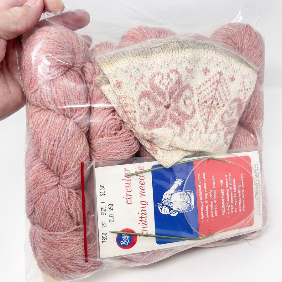 Cairngorm Fair Isle Knitting Pack - Pink