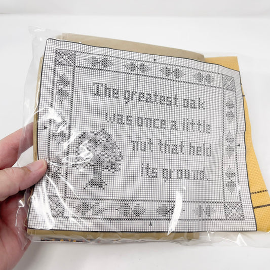 Greatest Oak Pillow Cross Stitch Kit