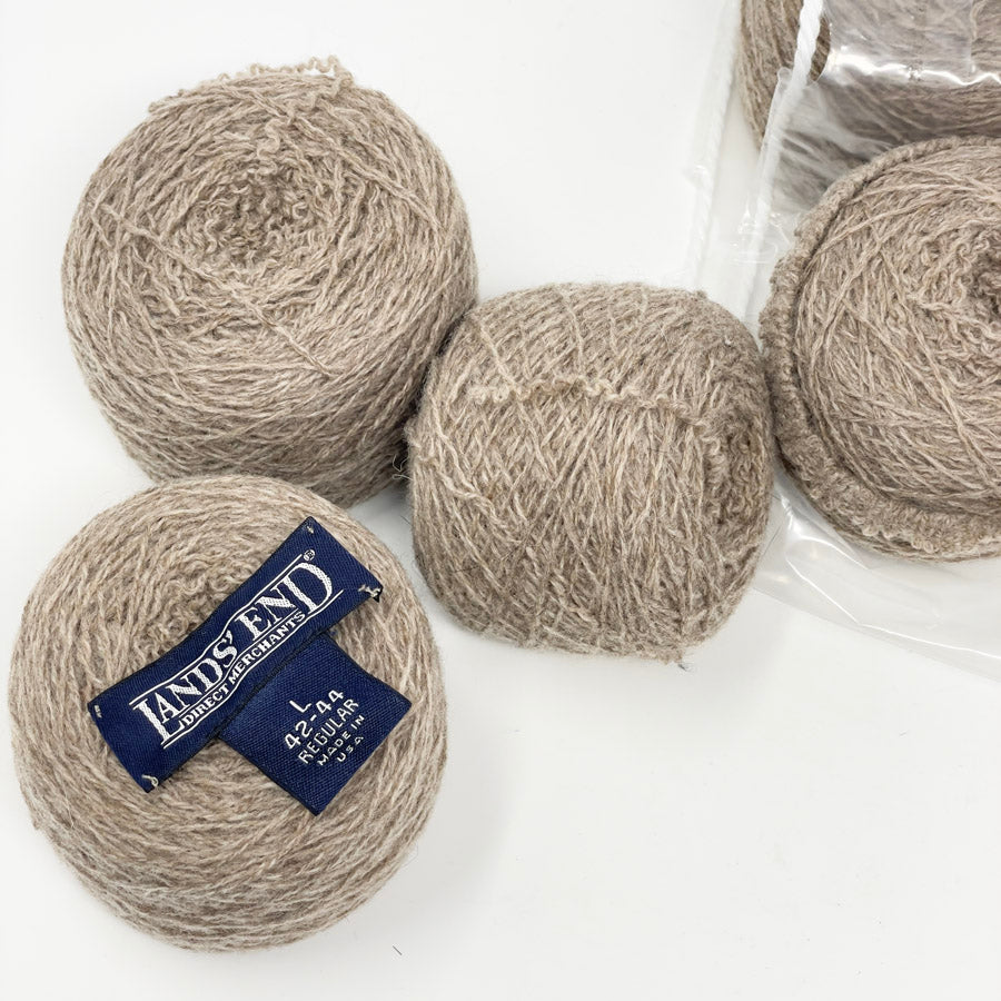 Tan Yarn from Lands End Sweater