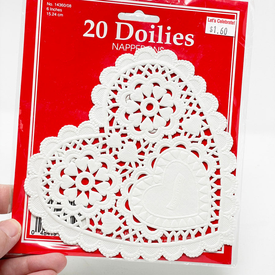 Paper Heart Doilies Pack