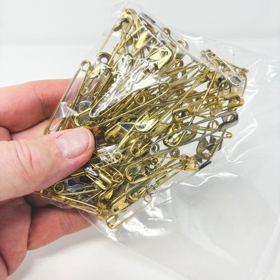 Large Gold Safety Pins