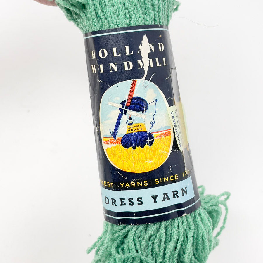 Holland Windmill Wool Dress Yarn - Green