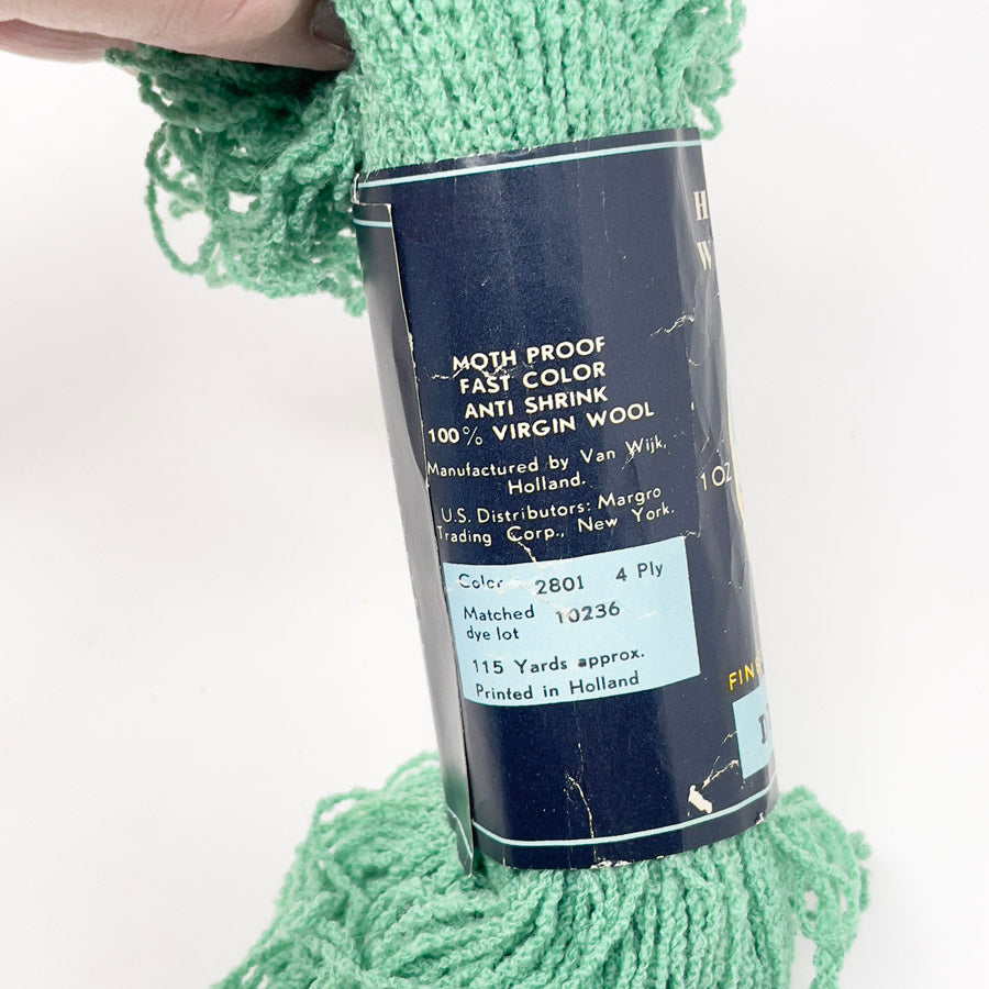 Holland Windmill Wool Dress Yarn - Green