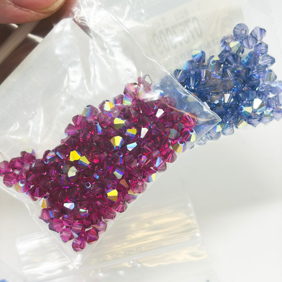 Swarovski Crystal 5301 Bicones – Mixed Colors