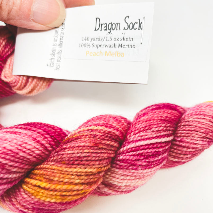 Dragon Sock Superwash Merino Yarn by Dragonfly Fibers