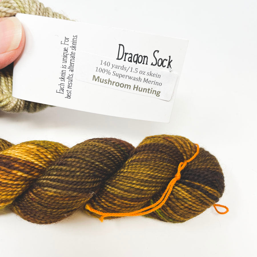Dragon Sock Superwash Merino Yarn by Dragonfly Fibers