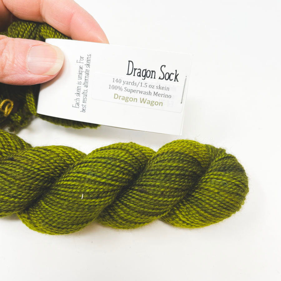 Dragon Sock Superwash Merino Yarn by Dragonfly Fibers