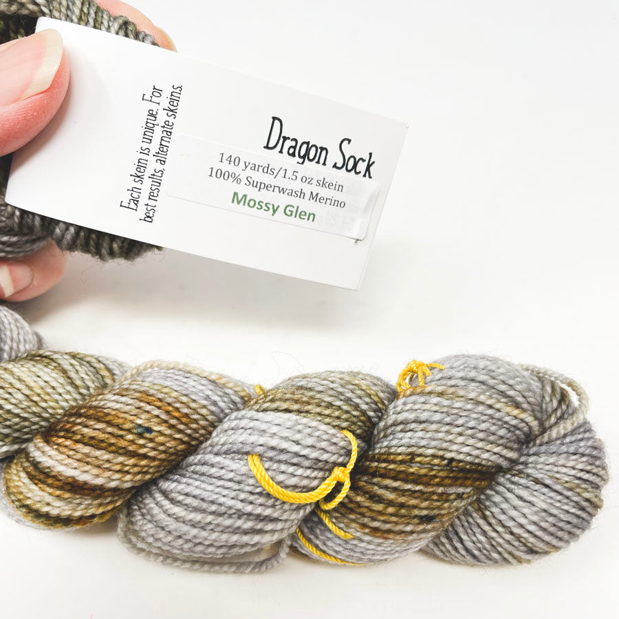 Dragon Sock Superwash Merino Yarn by Dragonfly Fibers