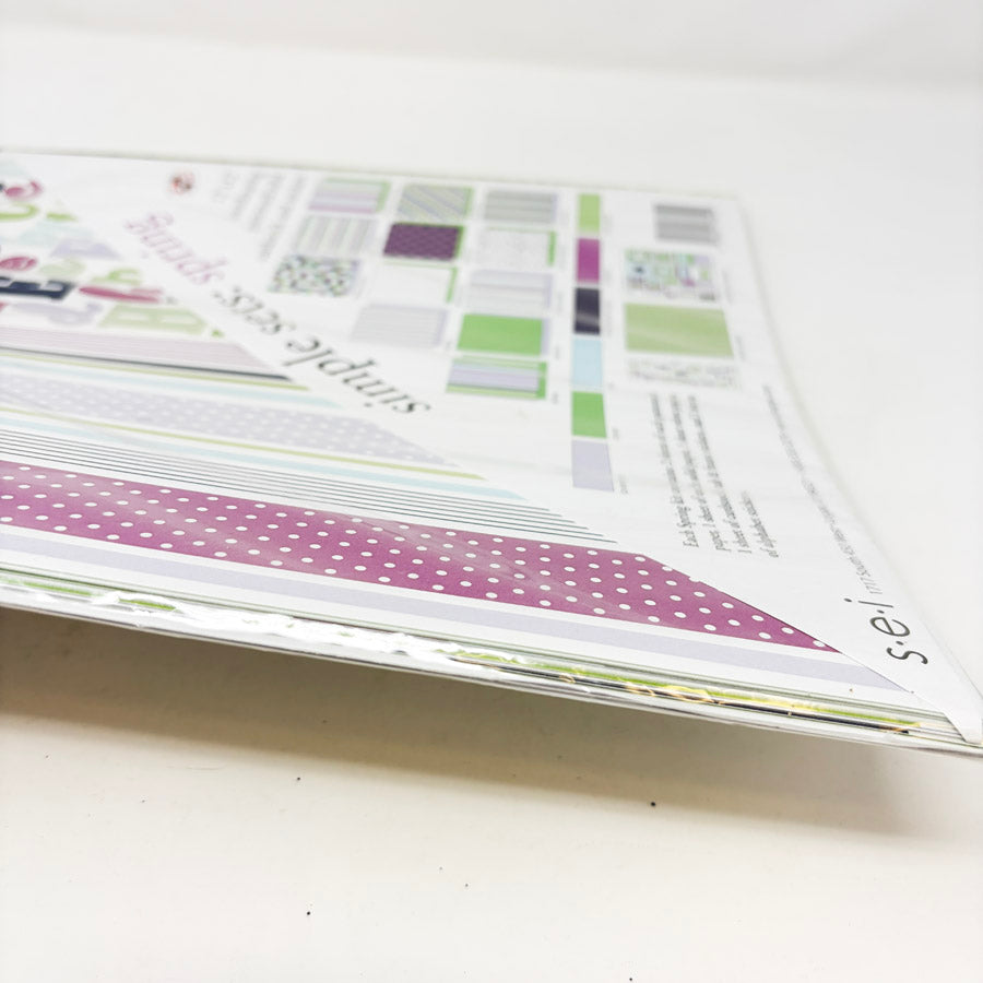 Simple Sets: Spring 12"x12" Paper & Sticker Pack