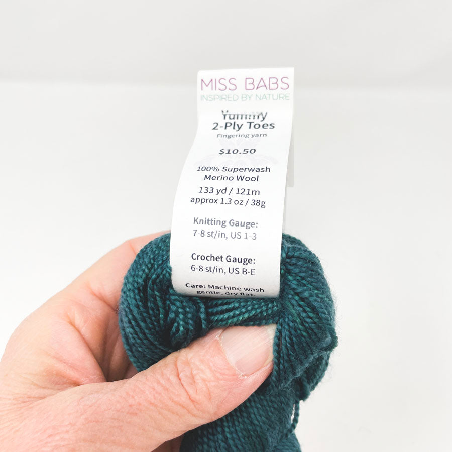 Miss Babs Yummy 2-Ply Toes Fingering Weight Yarn