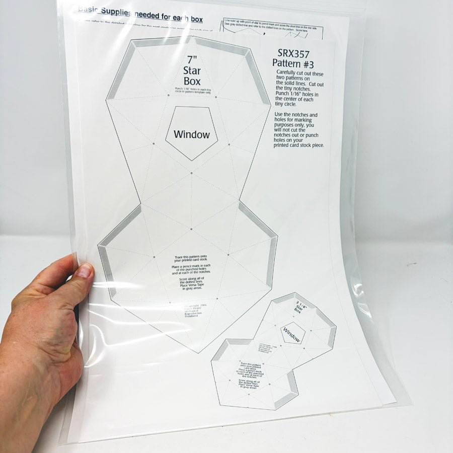 Darcie's 5-Sided Star Stacking Box Patterns