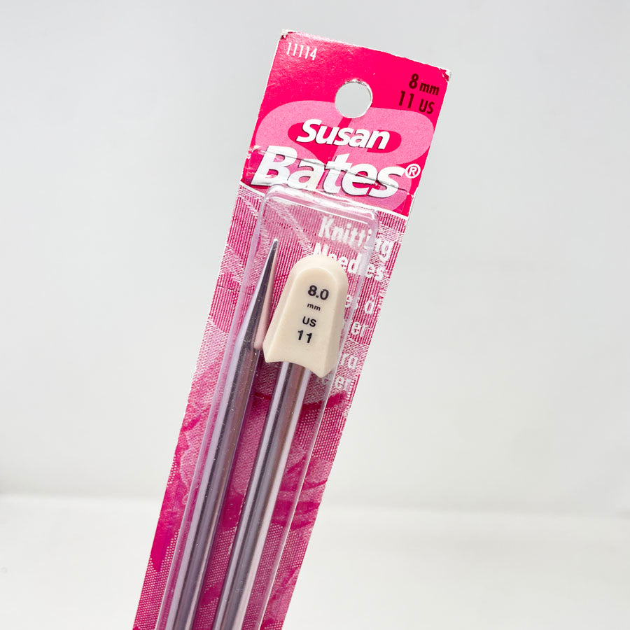Size 11: Susan Bates Aluminum Knitting Needles - Carded
