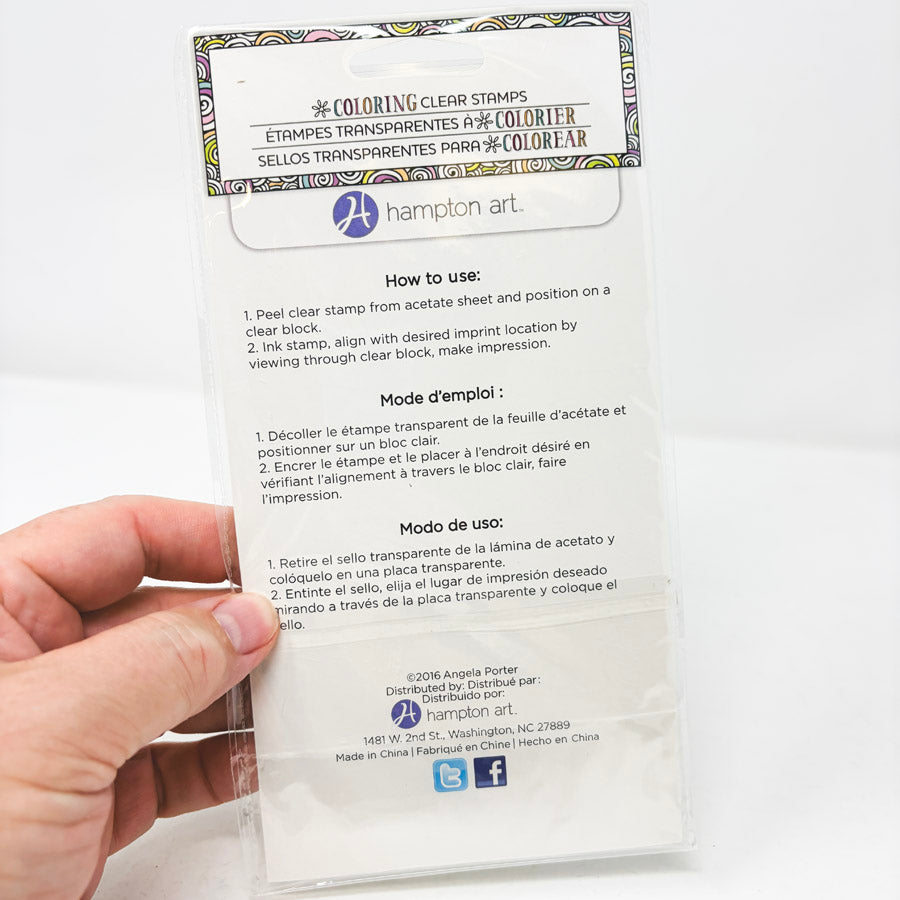 Hampton Art Angela Porter Coloring Clear Stamp Sets