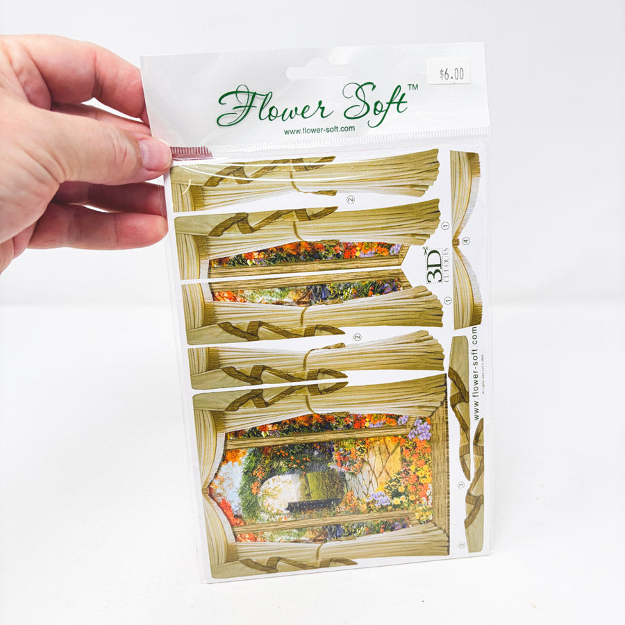 Flower Soft 3D Cutouts Sticker Sheets