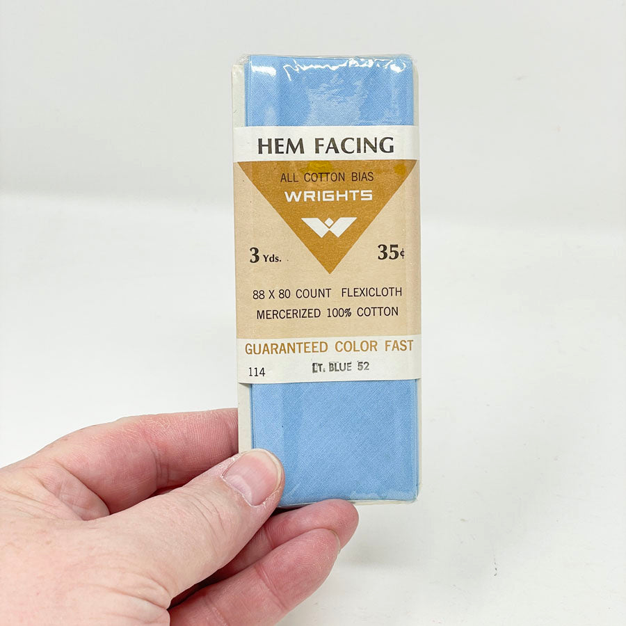 Wrights Hem Facing All Cotton Bias - 3 Yds.