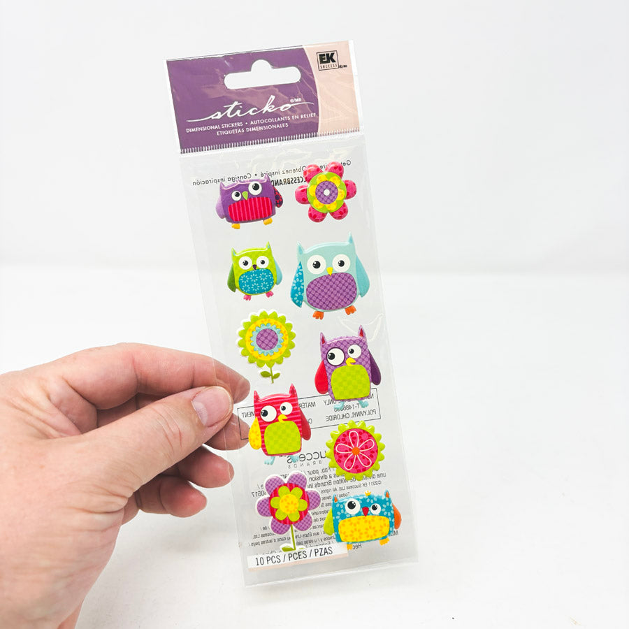 EK Success Sticko Owl Stickers
