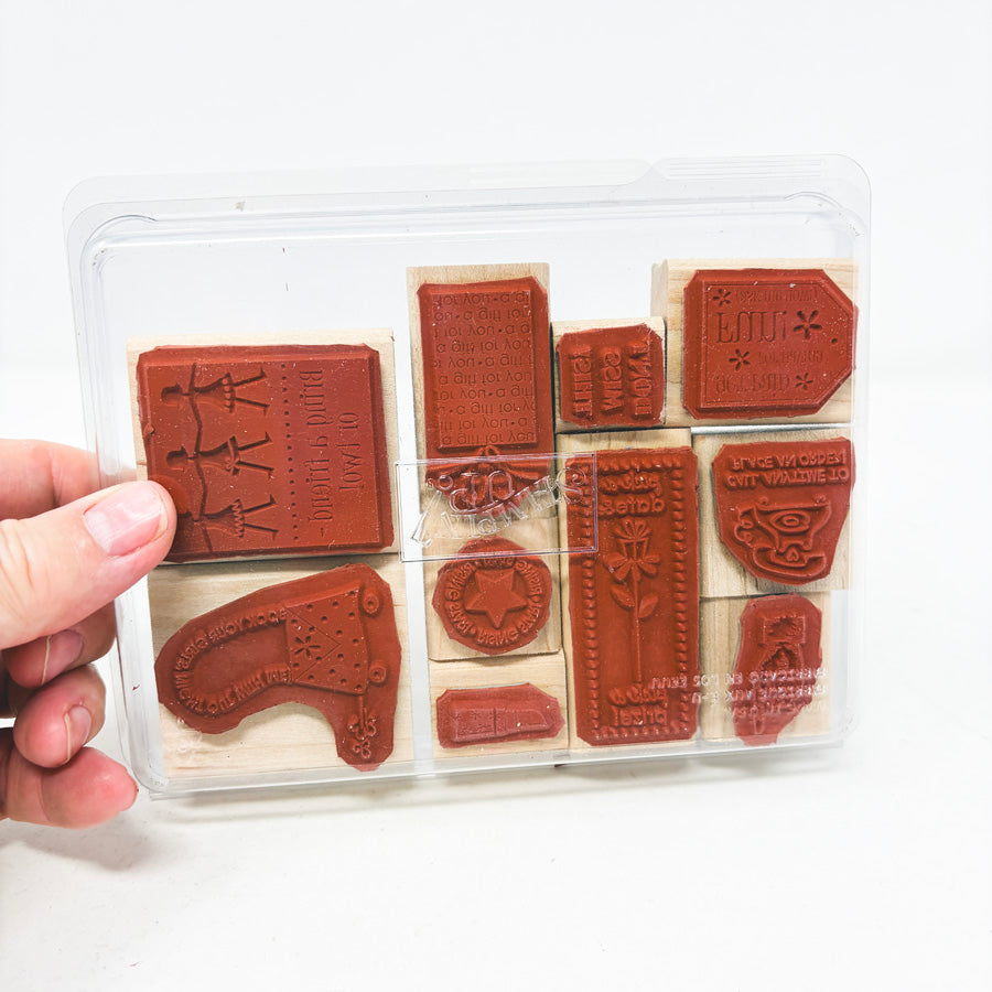 Business Booster – Stampin' Up! Wood Back Rubber Stamp Set