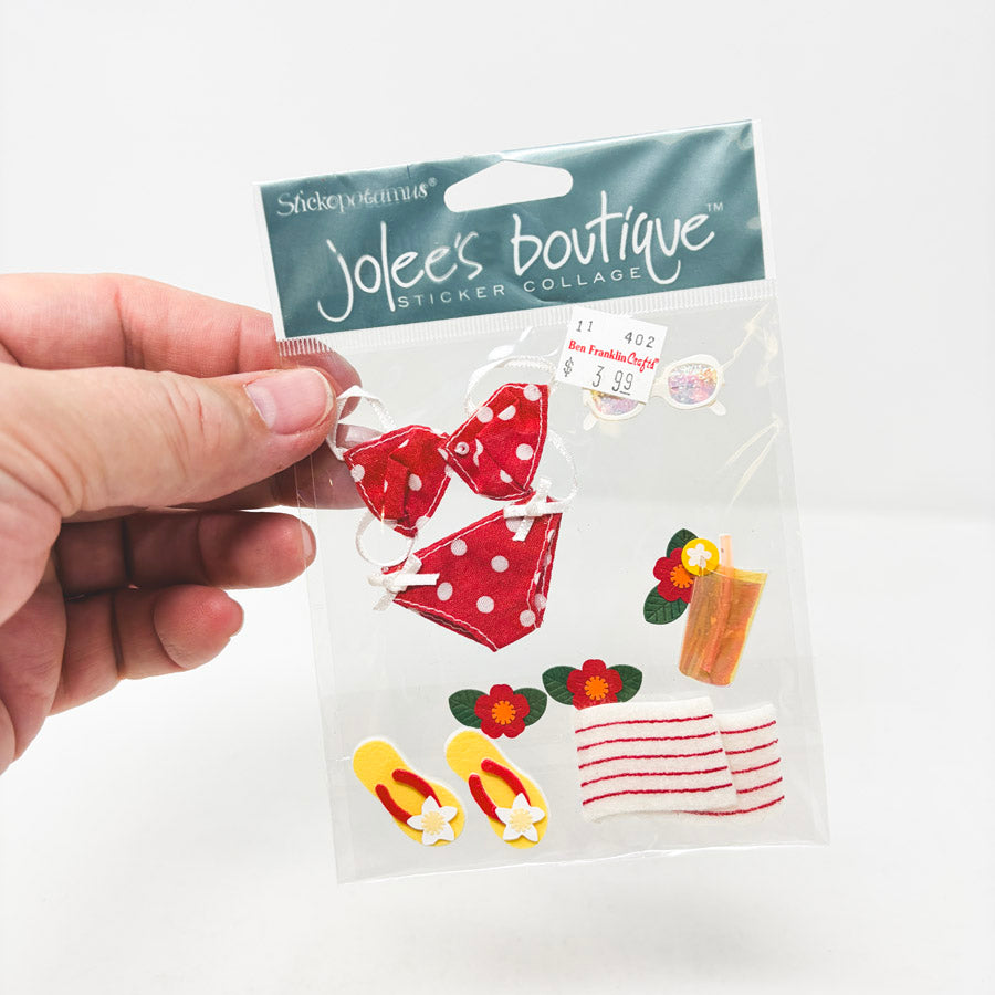 Jolee's Boutique Red Bikini Sticker Collage