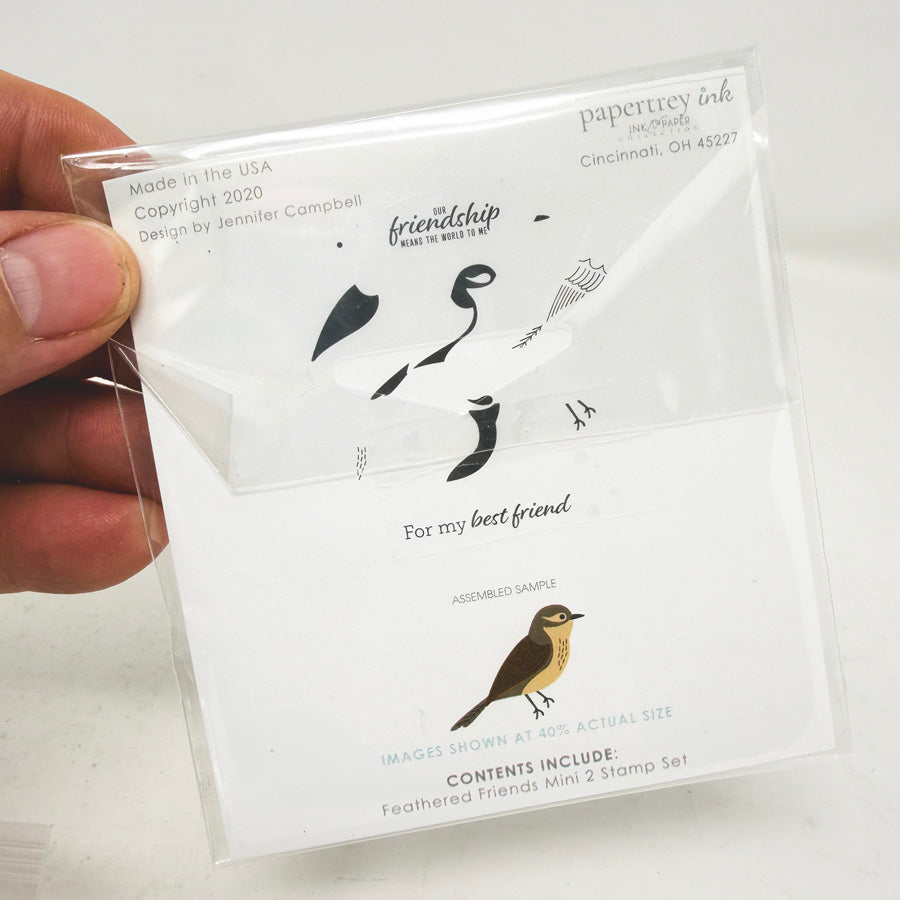 Feathered Friends Mini Clear Stamp Set 2 by Papertrey Ink