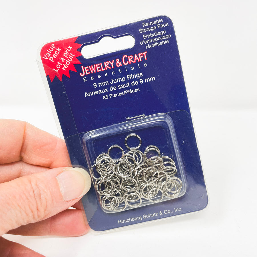 Jewelry Craft Essentials 9mm Silver Jump Rings
