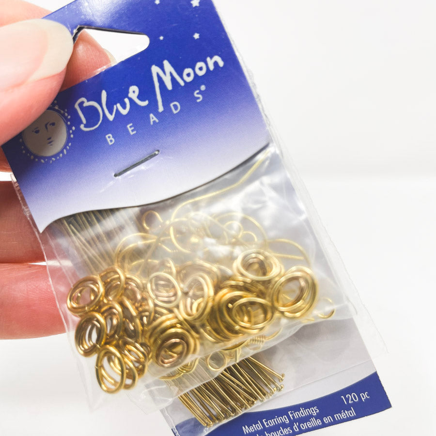 Blue Moon Beads Gold Earring Findings