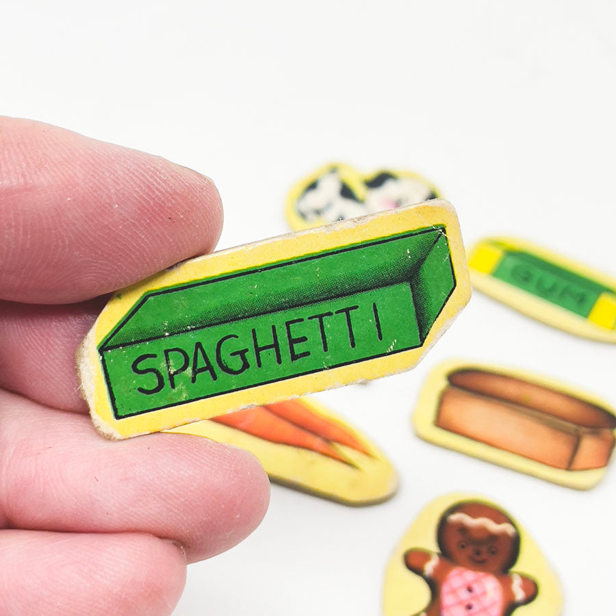 Vintage Food Toy Pieces