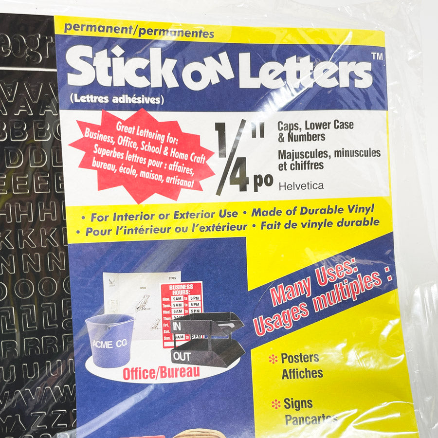 Headline Sign Permanent Stick On Letters