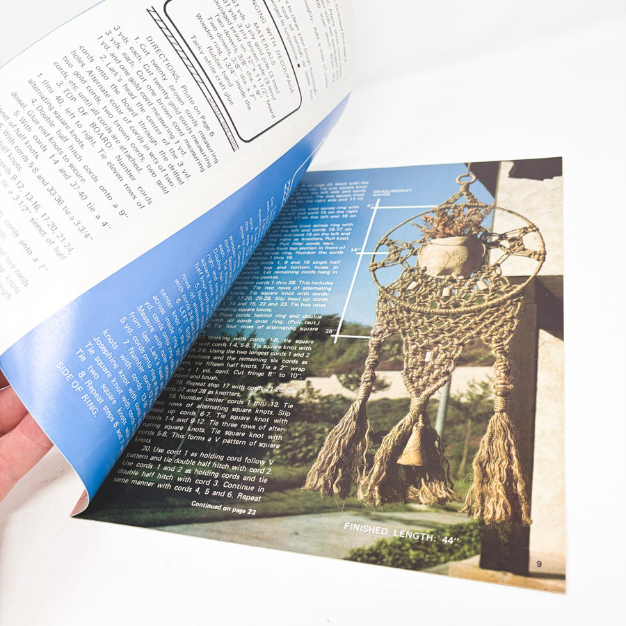 Mixed Media Macrame Booklet