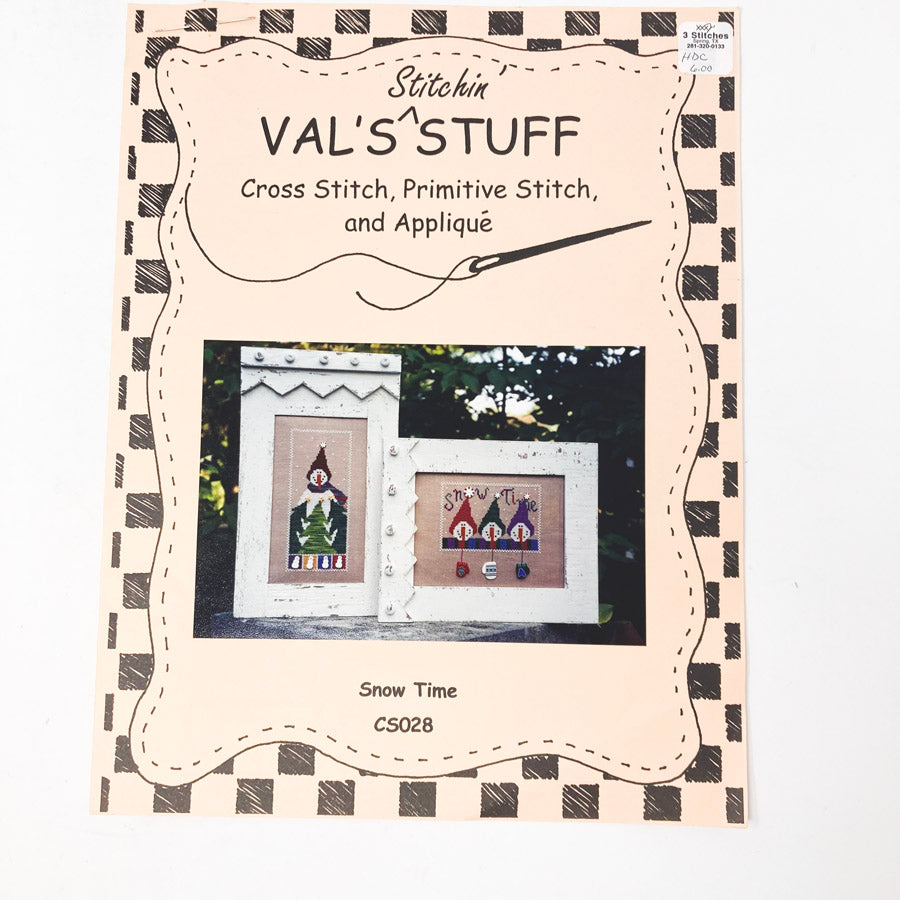 Val's Stitchin' Stuff - Snow Time Cross Stitch Pattern #CS028