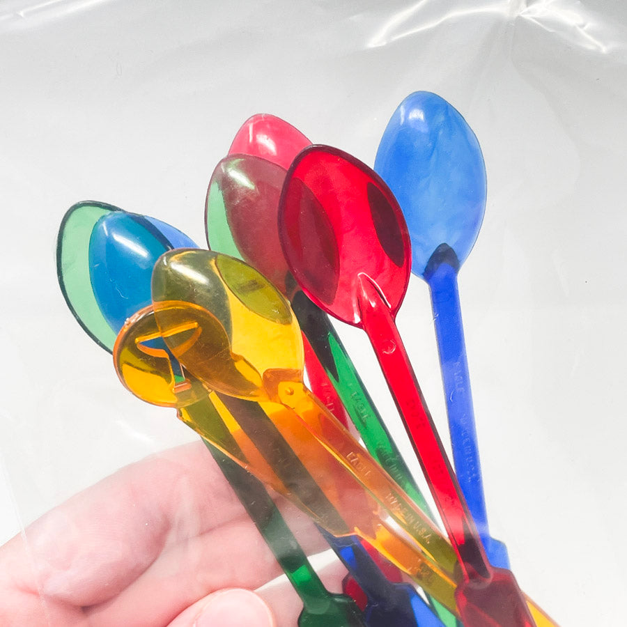 Multi Color Plastic Spoon Stirrers Bundle
