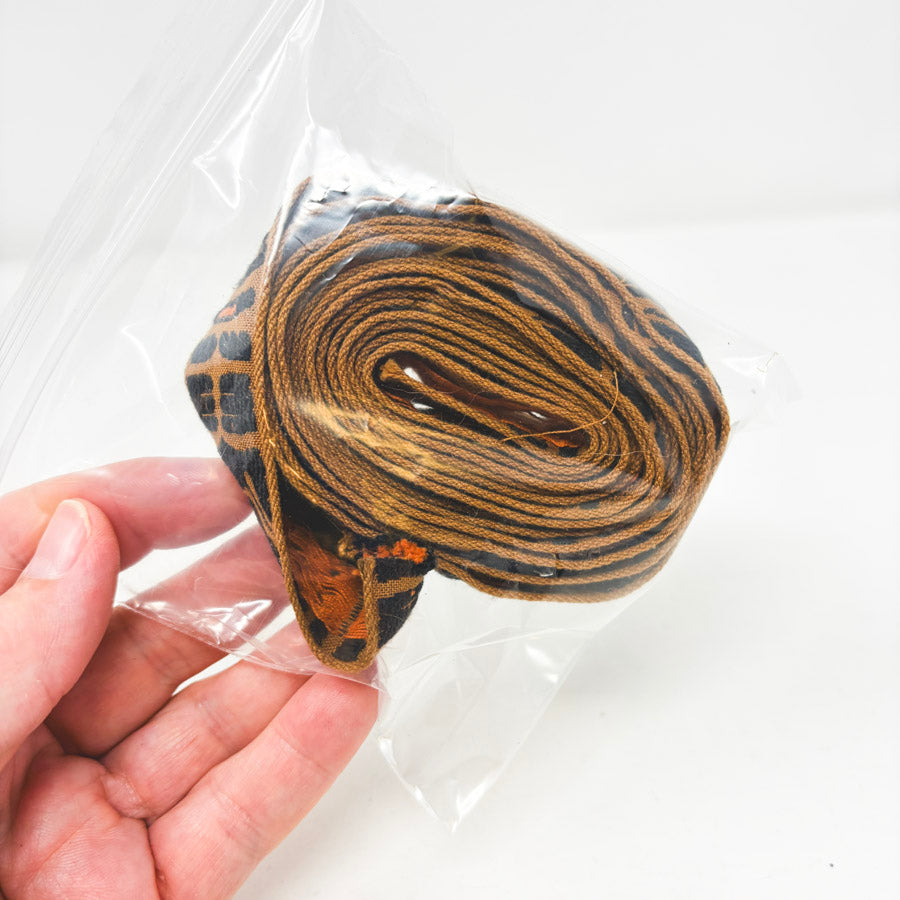 Black & Brown Patterned – 1" Woven Trim