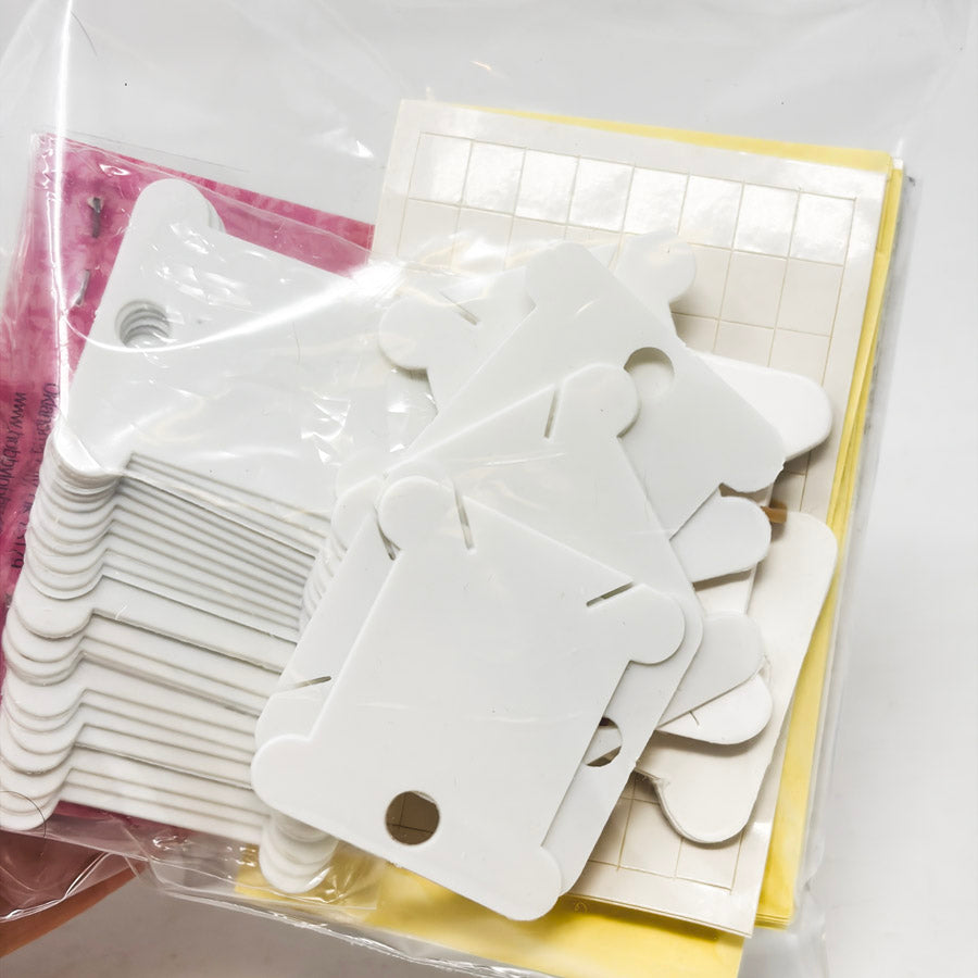 Embroidery Floss Bobbins With Number Stickers
