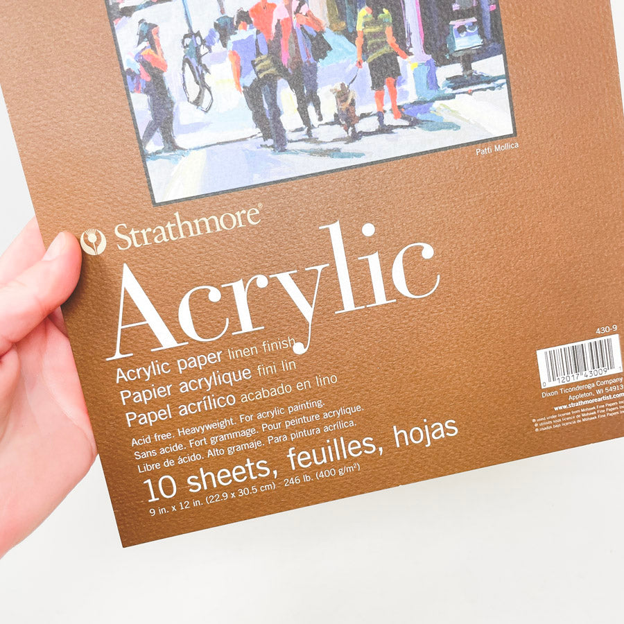 9x12" Strathmore Acrylic Paper Pad - 400 Series (1)