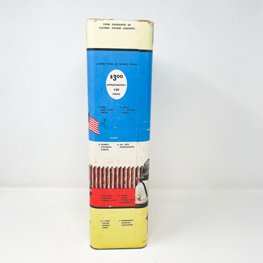 Vintage Lincoln Log Playset in Original Box