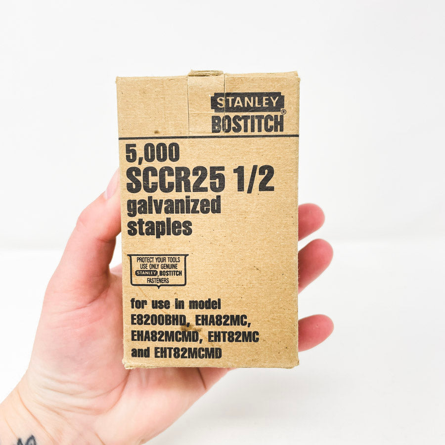 Stanley Bostitch SCCR 1/2" Galvanized Staples