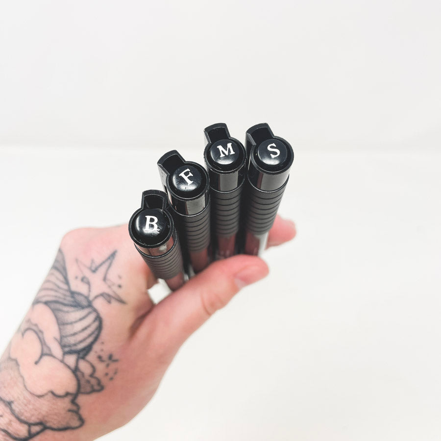 Faber-Castell 4 PITT Black Artist Pen Set